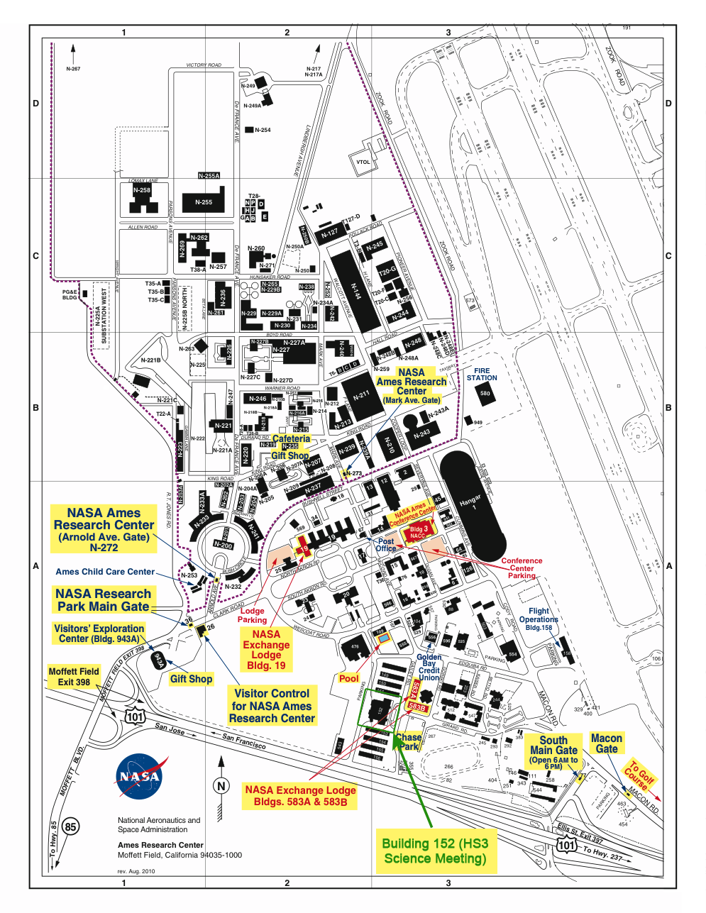 NASA Research Park Map 